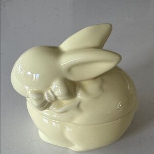 Harry & David Ceramic Yellow Bunny Figurine